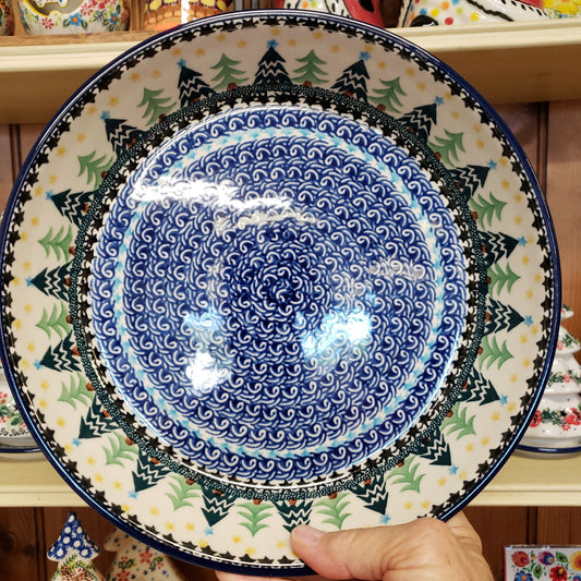 Pie Plate ~ 10" 230-1284X ~ Christmas Trees PF0323