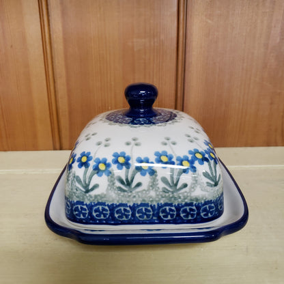 Butter/Cream Cheese Dish 295-0614X Blue Spring Daisy