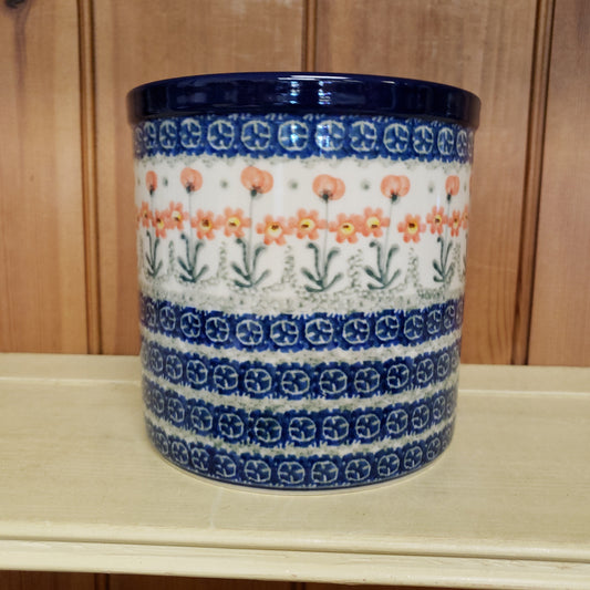 Utensil Holder ~ 5.5" 3-0560X Peach Spring Daisy