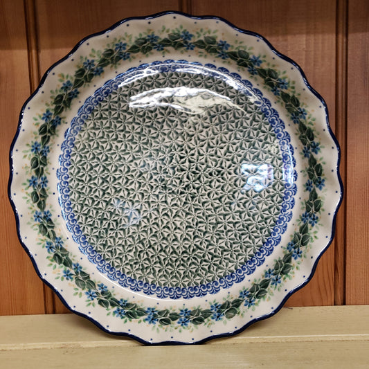 Pie Plate ~ Fluted ~ 10" 636-1898X Ivy Trail