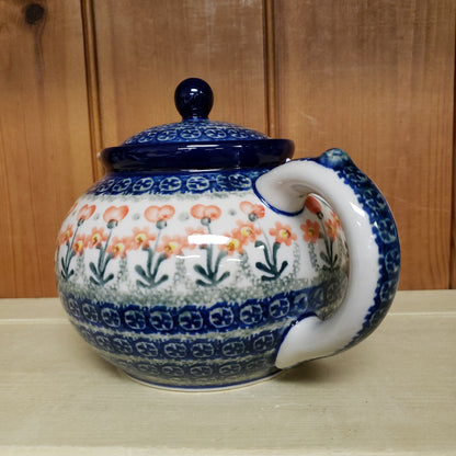 Teapot ~ (1 1/4 qt) 60-0560X Peach Spring Daisy