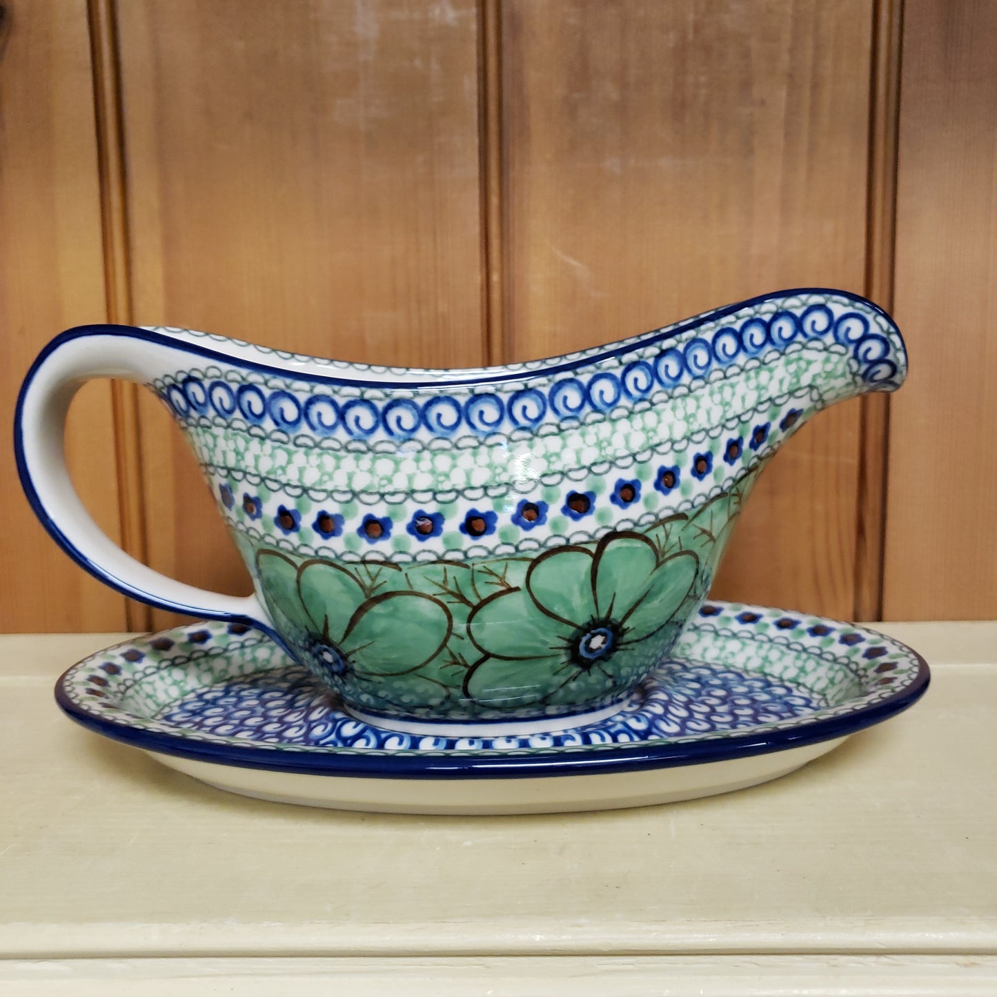 Gravy Boat ~ 16 oz 239-U408A U4  Green