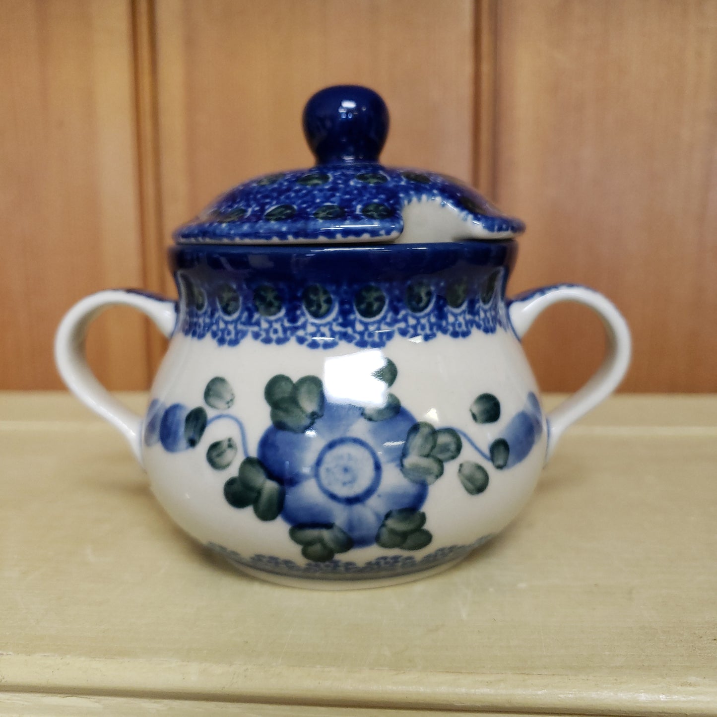 Sugar Bowl ~ 7 oz 35-0163X Blue Poppy