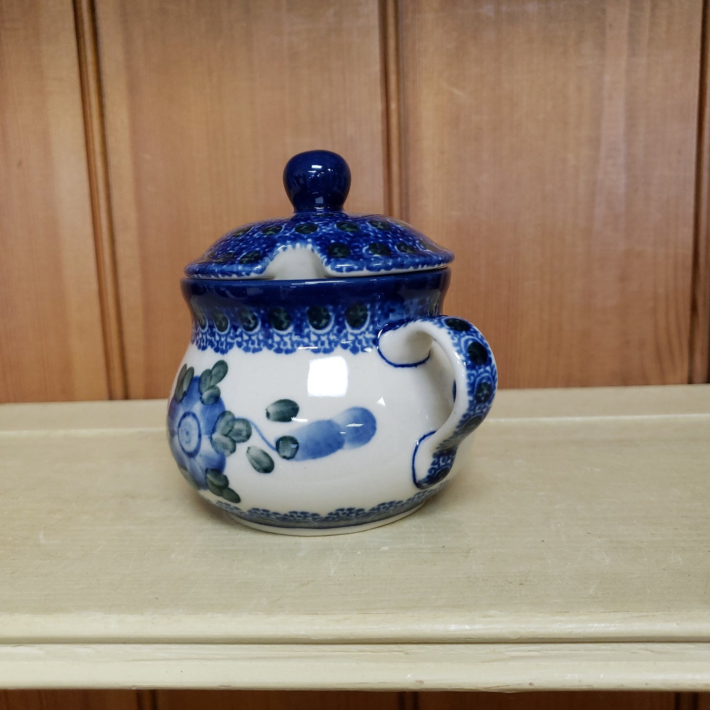 Sugar Bowl ~ 7 oz 35-0163X Blue Poppy