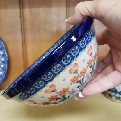 Bowl ~ Nesting ~ 6.5" W 58-560X Peach Spring Daisy