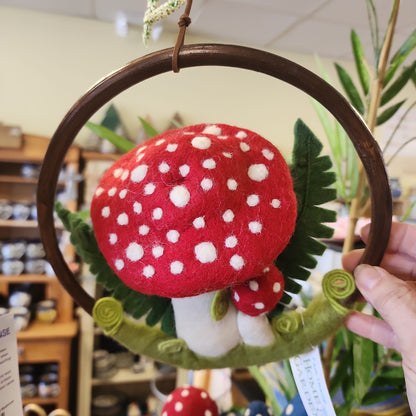 Woolies ~ Red Toadstool Forest Ring