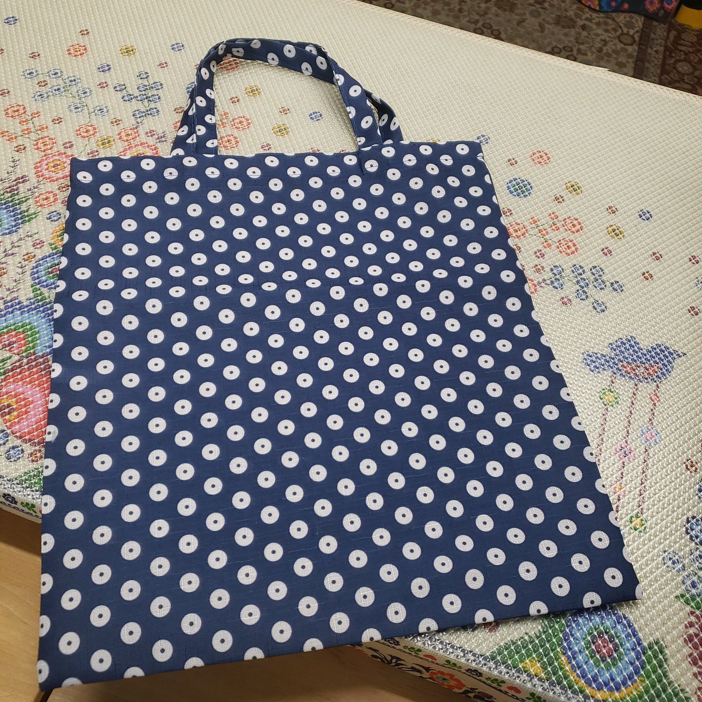 Tote Bag Blue Dots