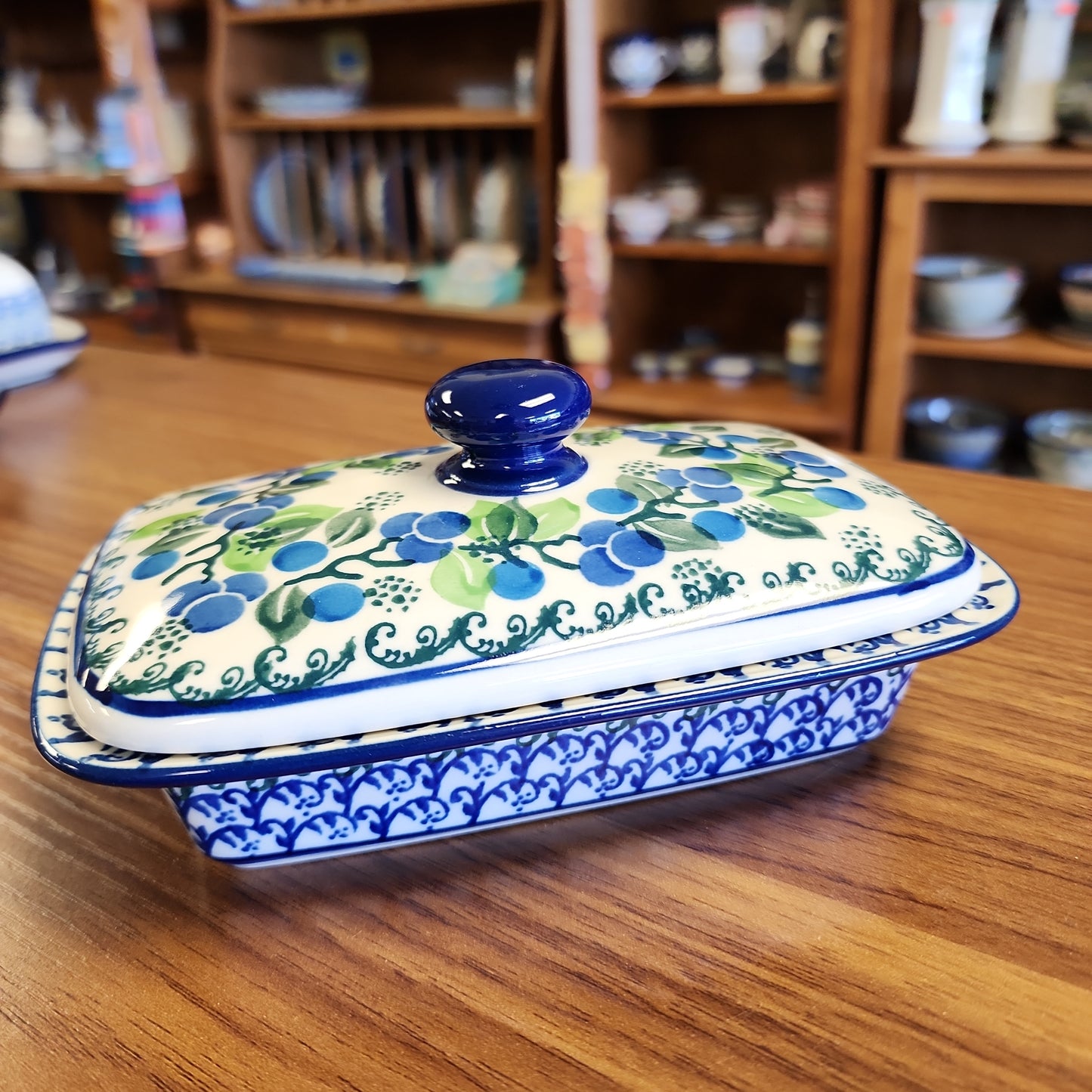 Butter Dish 294-1416X ~ Blue Berries pf0424