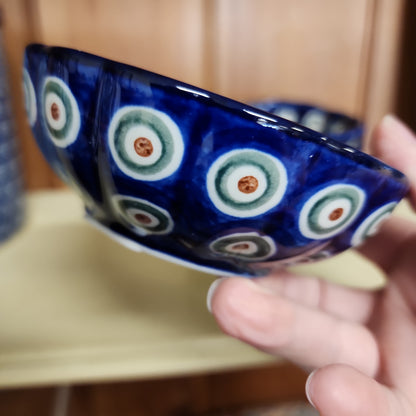 Bowl ~ Scalloped ~ 4.5" 23-0054X ~ Peacock pf0424