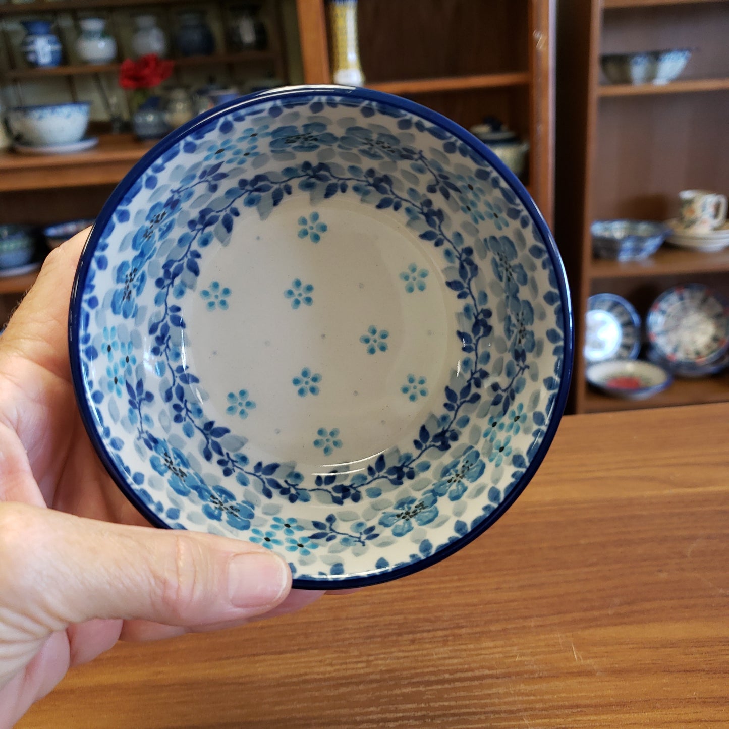 Bowl ~ Ice Cream ~ 4.5" 17-2642X ~ Blue Flax Flower pf0424