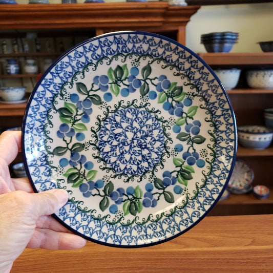 Plate ~ 7.75" 86-1416X ~ Blue Berries pf0424 Dessert Plate