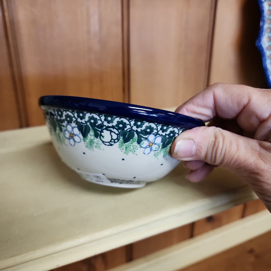 Bowl ~ Nesting 5"W 556-2320X ~ Green Poppies pf0424