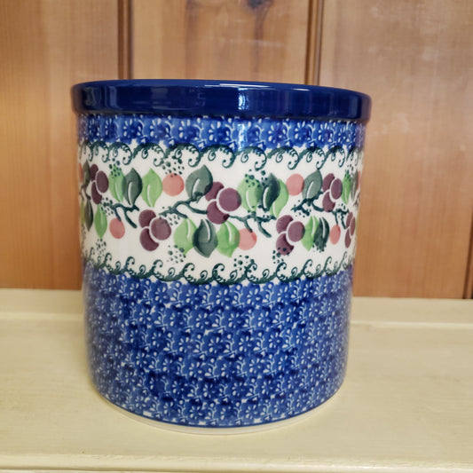 Utensil Holder ~ 5.5" 3-1418X ~ Burgandy Berry Blue pf0424