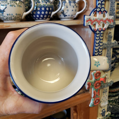 Mug ~ Bubble ~ 16 oz. 73-2642X ~ Blue Flax Flower pf0424