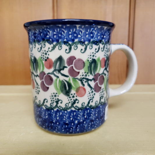 Mug ~ Straight Side ~ 8 oz 236-1418X ~ Burgandy Berry Blue pf0424