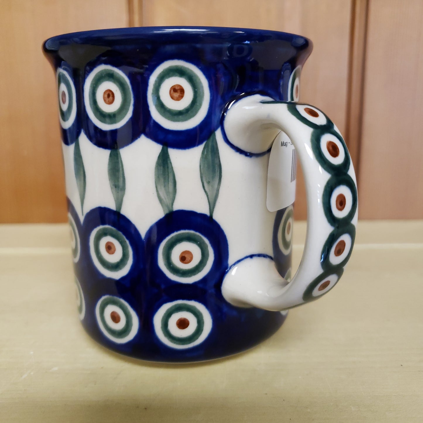 Mug ~ Straight Side ~ 8 oz 236-0054X ~ Peacock pf0424