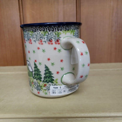 Mug ~ Straight Side ~ 8 oz 236-U5037 ~ U4 RED & GREEN  pf0424