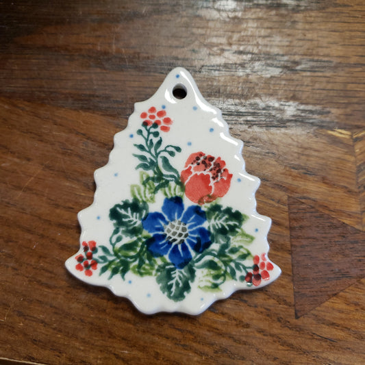 Ornament ~ Tree flat ~ 2.75" x 2.5" A87-1535X ~ Garden Party pf0424