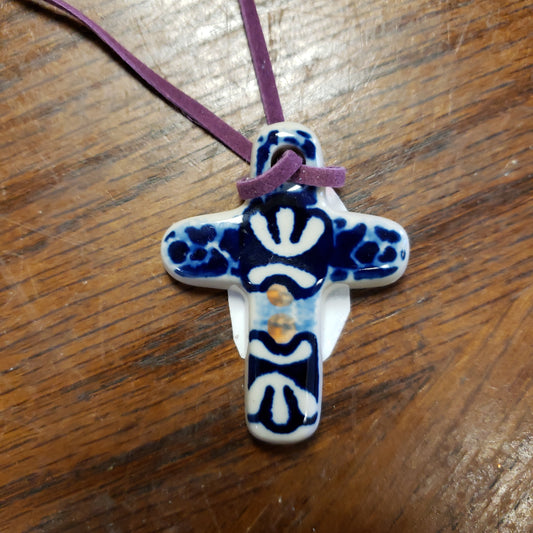 cross necklace multi