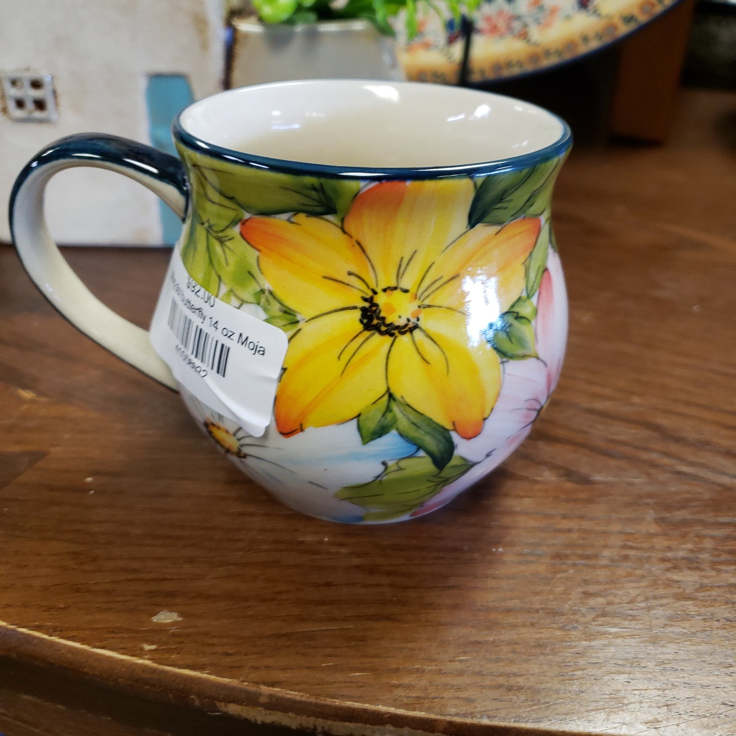 Mug dot butterfly 14 oz Moja