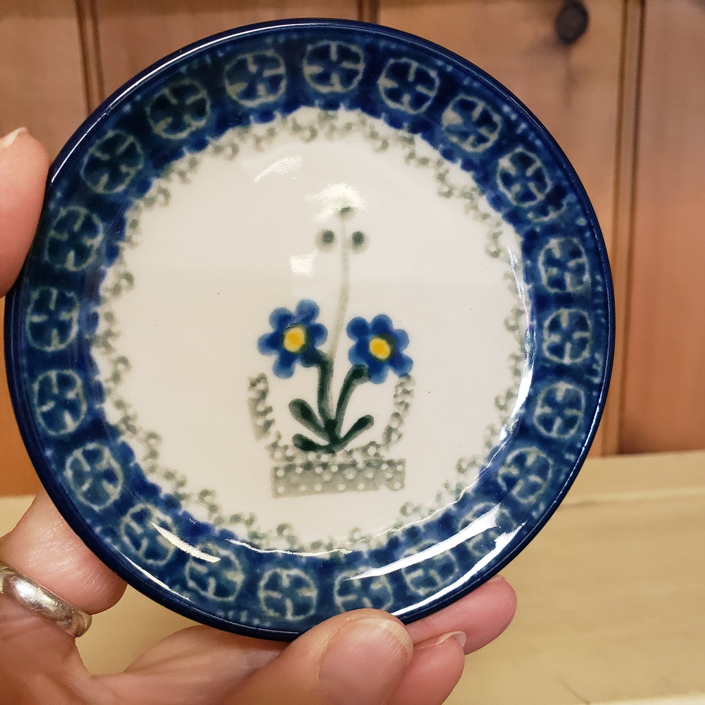 Coaster ~ 4" 262-0614X  Blue Spring Daisy pf0608