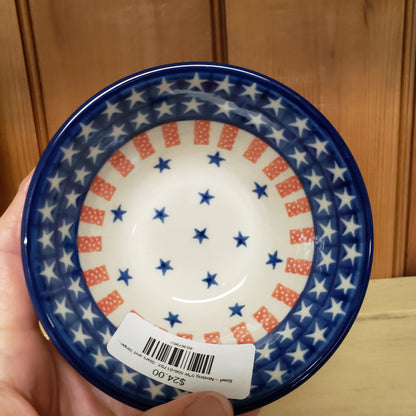 Bowl ~ Nesting 5"W 556-0179X  Stars and Stripes pf0608