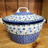 Covered Casserole (2 qt) 278-2785X  Georgia Blue Covered Baker   pf0608