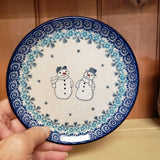 Plate ~ Bread & Butter ~ 6.25" 261-2793X  Frost & Flurry pf0608  tapas appetizer Snowman