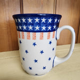 Mug ~ Bistro ~ 16 oz. 812-0179X  Stars and Stripes pf0608