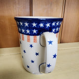 Mug ~ Bistro ~ 16 oz. 812-0179X  Stars and Stripes pf0608