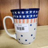 Mug ~ Bistro ~ 16 oz. 812-0179X  Stars and Stripes pf0608