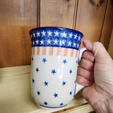 Mug ~ Bistro ~ 16 oz. 812-0179X  Stars and Stripes pf0608