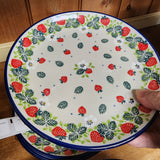 Plate ~ 7.75" 086-2709X  Strawberry Field pf0608 Dessert Plate