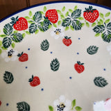 Plate ~ 7.75" 086-2709X  Strawberry Field pf0608 Dessert Plate