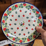 Plate ~ 7.75" 086-2709X  Strawberry Field pf0608 Dessert Plate