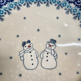 Plate ~ 7.75" 086-2793X  Frost & Flurry pf0608 Dessert Plate Snowman