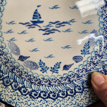 Plate ~ 7.75" 086-2993 Sea Breeze pf0608 Dessert Plate Sail boat