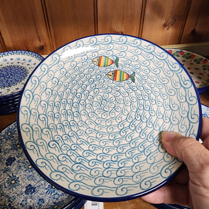 Plate ~ 7.75" 086-2540X  Rainbow Fish pf0608 Dessert Plate