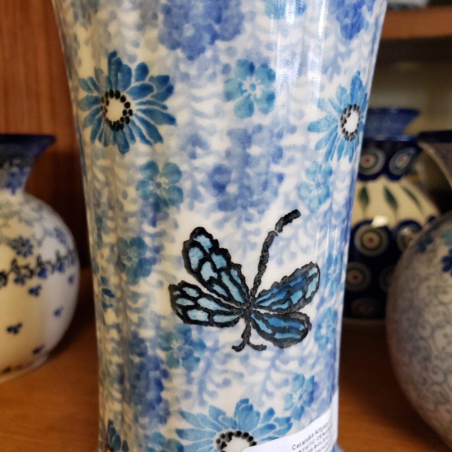 Vase ~ Fluted ~ 6.75" 050-2818 Misty Dragonfly