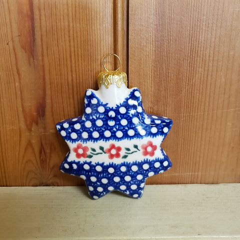 Ornament Star Blue 3"