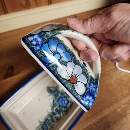 Butter Dish #1 ART2 Blue & grey