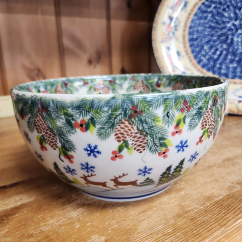 Bowl 7.75" Reindeer 6 cups