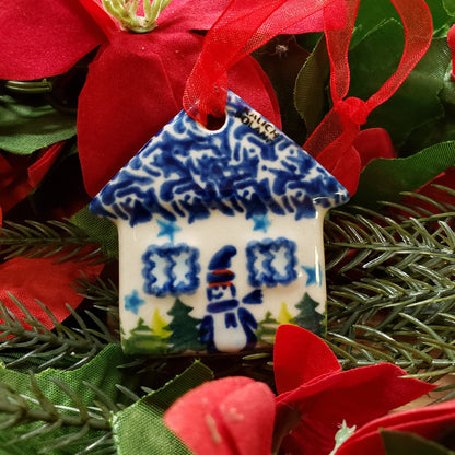 Ornament House blue roof Flat