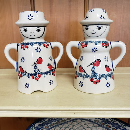 Man & Woman Red Birds GiLE Salt & Pepper Set