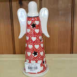 Angel 7.5" SEMC red hearts Luminary