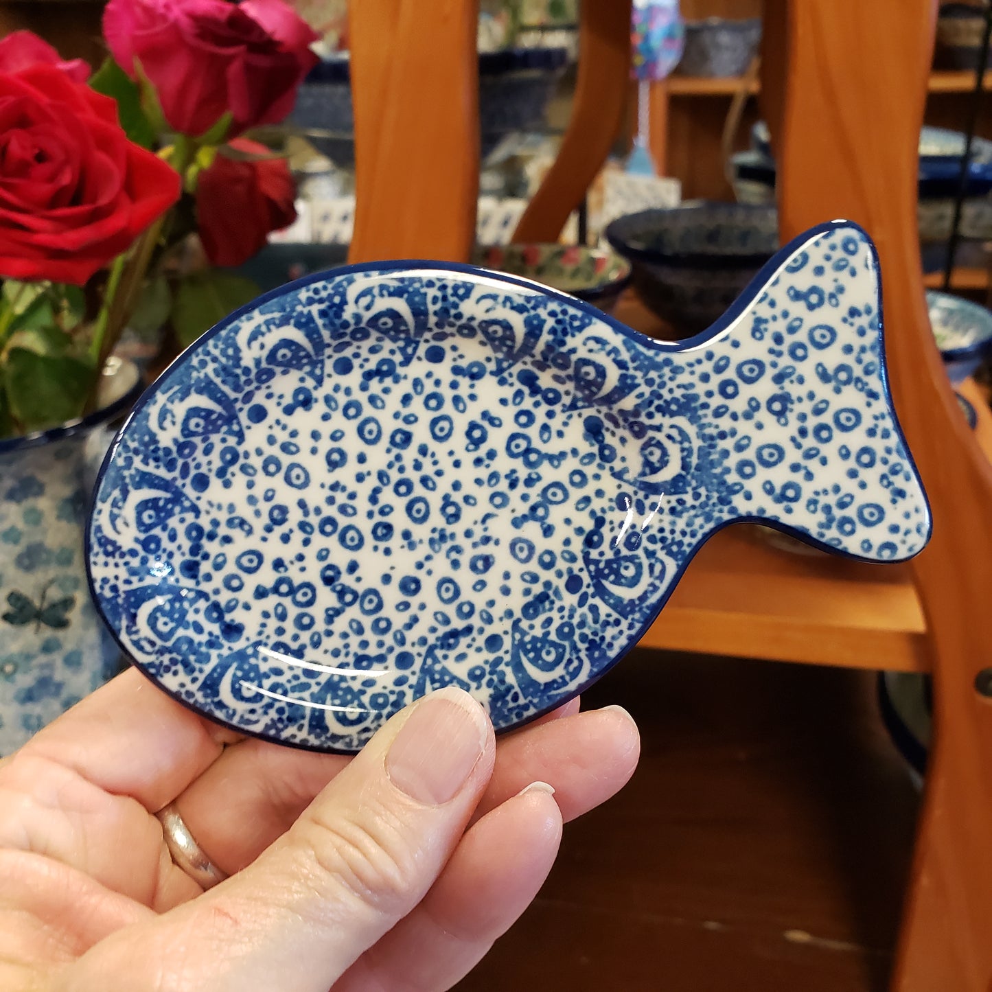 Fish shaped plate 4" B47-5065