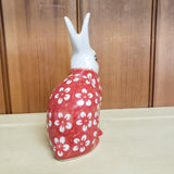 Rabbit Figurine ~ Red