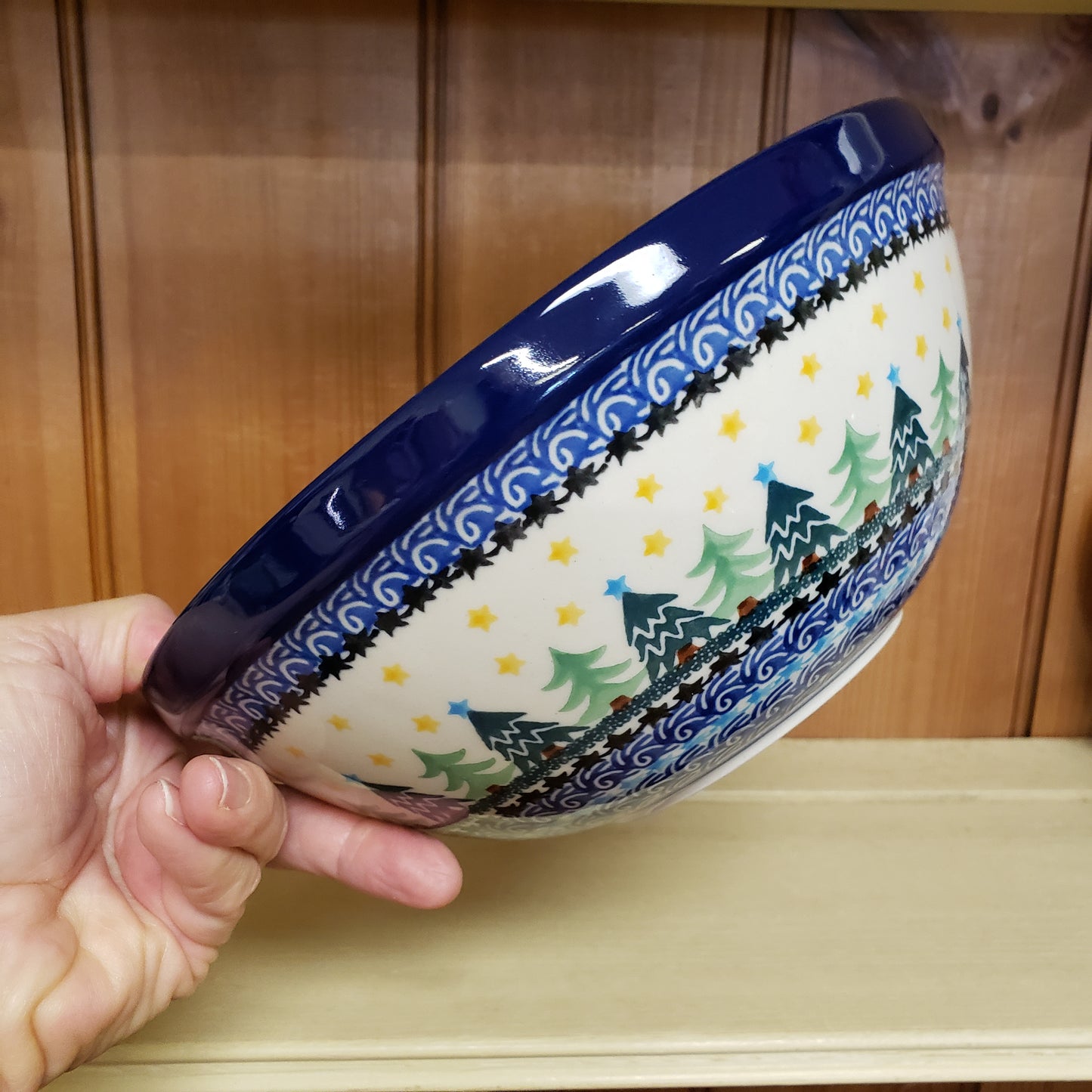 Bowl   Nesting   9" W   1284X ~ Christmas Trees  PF1024