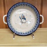 Round Baker w/handles - 6-3/4"    2798X ~ Jack Frost  PF1024 Snowman