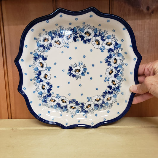 Serpentine Tray   10.5"   2222X ~ Snow Poppy  PF1024